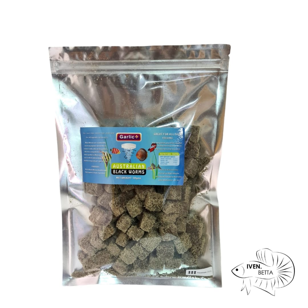 Australian Black Worms - Garlic+ (Cube)